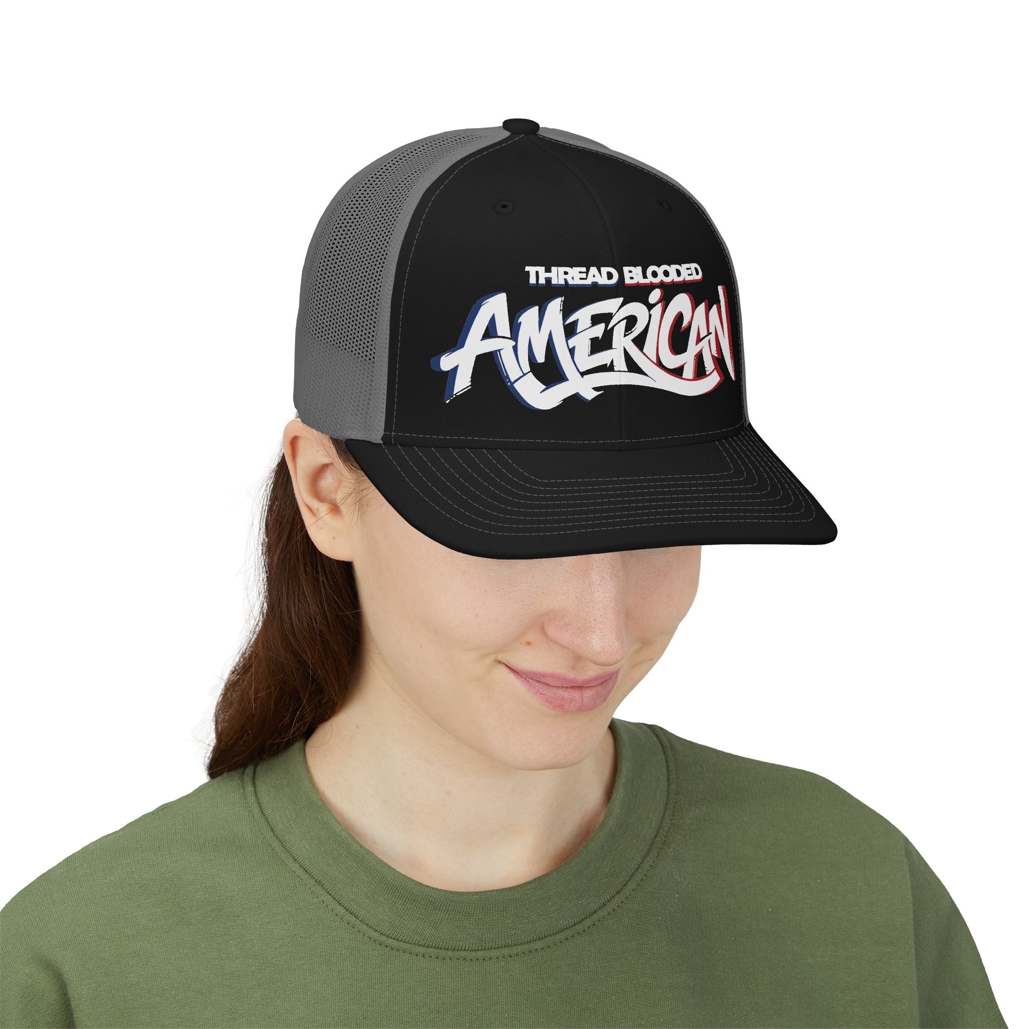 Thread Blooded American Trucker Cap