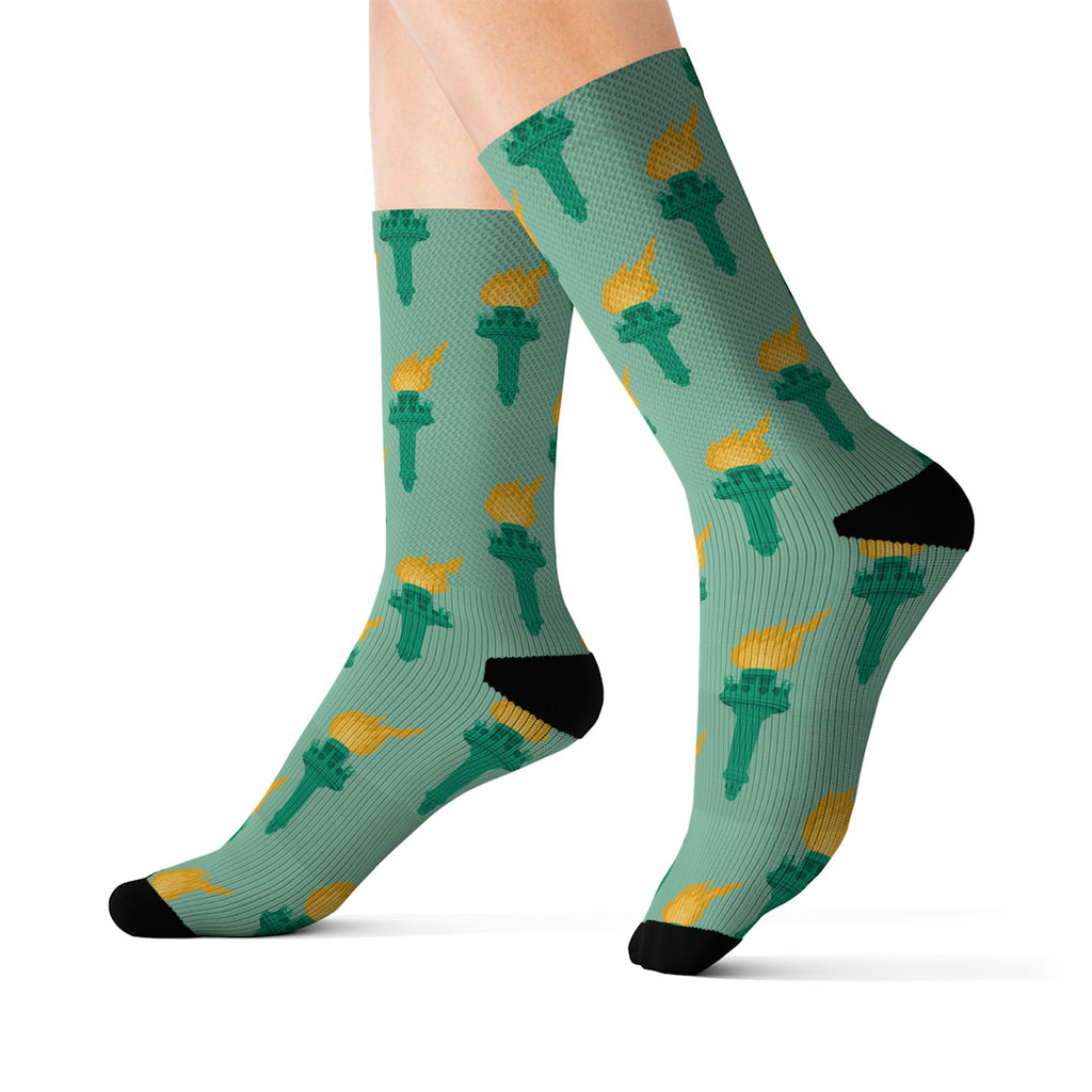 Flames of Liberty Socks