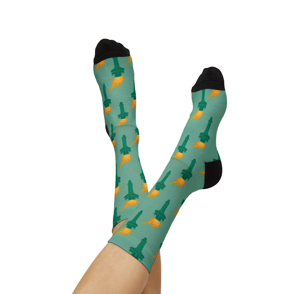 Flames of Liberty Socks